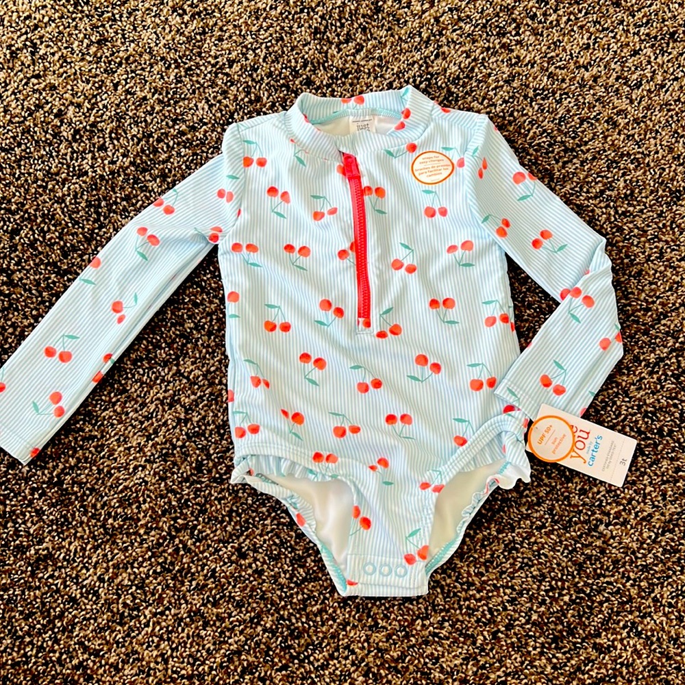 Girls rash guard swim suit